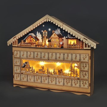 Brilagi - LED adventski kalendar LED/2xAA u obliku bora