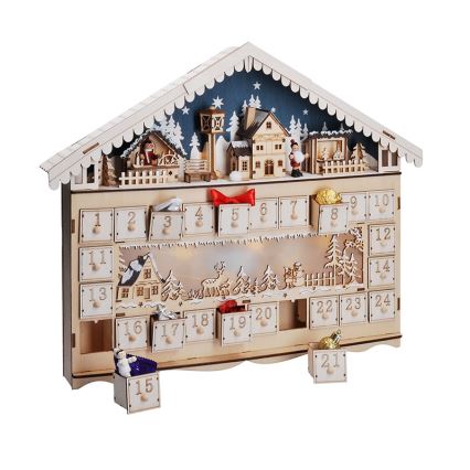 Brilagi - LED adventski kalendar LED/2xAA u obliku bora
