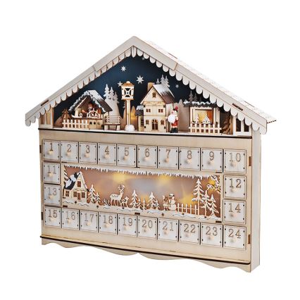 Brilagi - LED adventski kalendar LED/2xAA u obliku bora