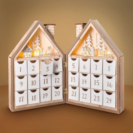 Brilagi - LED božićna dekoracija LED/2xAAA adventski kalendar