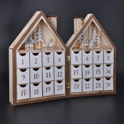Brilagi - LED božićna dekoracija LED/2xAAA adventski kalendar