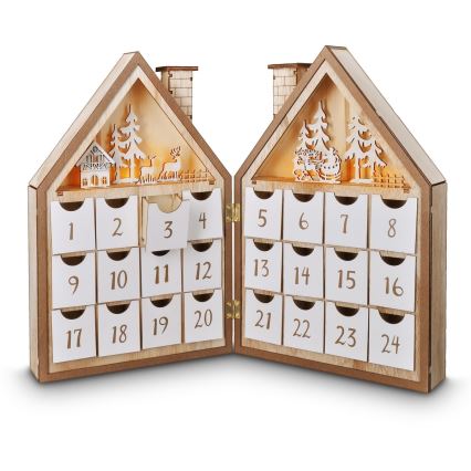 Brilagi - LED božićna dekoracija LED/2xAAA adventski kalendar