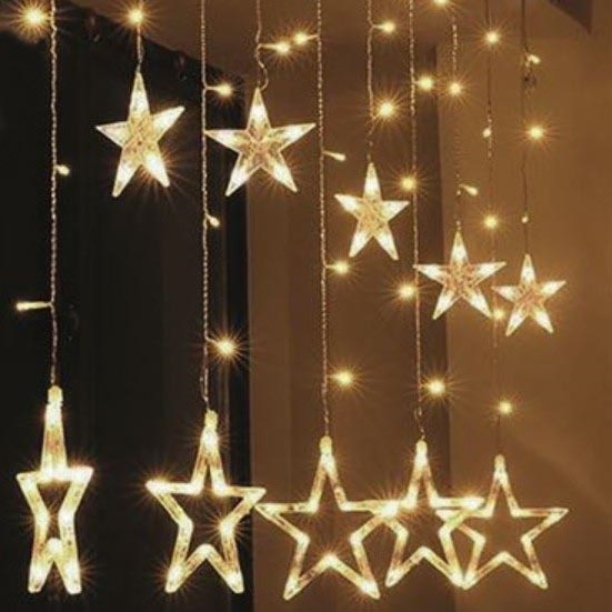 Brilagi - LED Božićna spoljašnja svetlosna zavesa 123xLED/3xAA/USB 3m IP44 topla bela