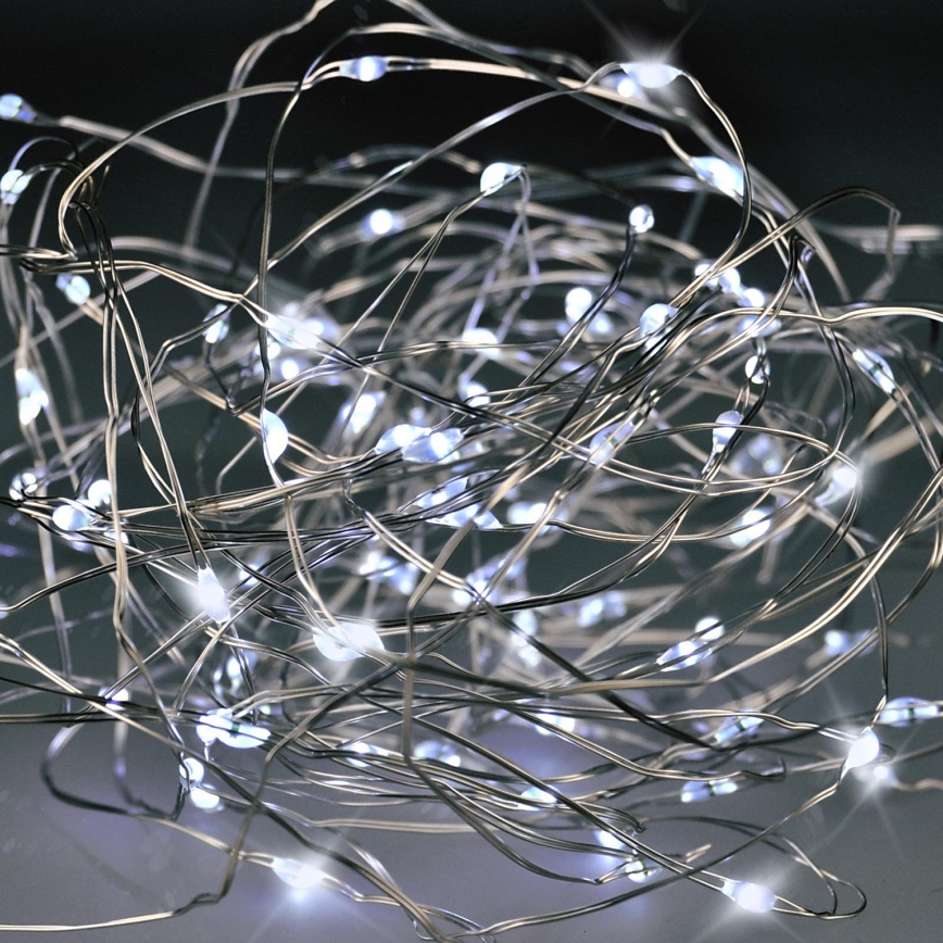 Brilagi - LED Božićne lampice 100xLED/3xAA 10m hladna bela