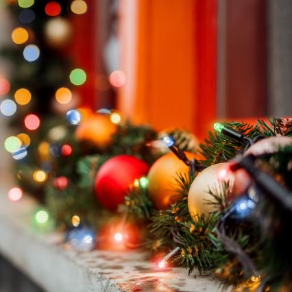 Brilagi - LED božićni spoljašnji lanac 200xLED/2 funkcije 25m IP44 višebojan
