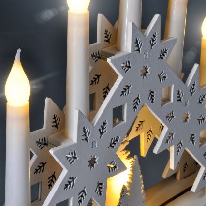 Brilagi - LED božićni svećnjak 5xLED/2xAA