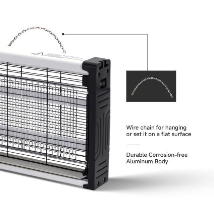 Brilagi - LED električni lapač insekata UV 2xLED/7,5W/230V 90 m2
