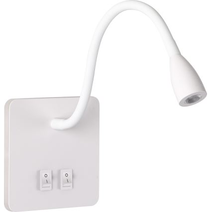 Brilagi - LED Fleksibilna zidna lampa MAYA Double LED/4W/230V + LED/3W bela