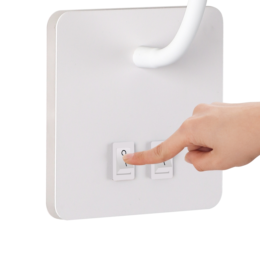 Brilagi - LED Fleksibilna zidna lampa MAYA Double LED/4W/230V + LED/3W bela