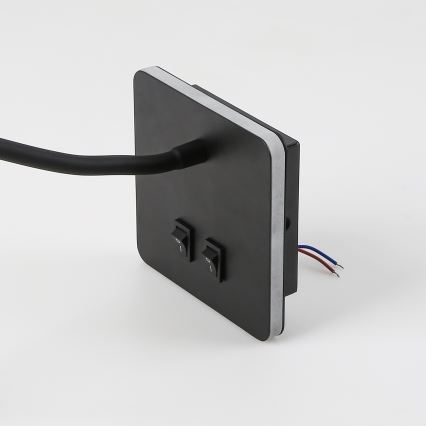 Brilagi - LED Fleksibilna zidna lampa MAYA Double LED/4W/230V + LED/3W crno