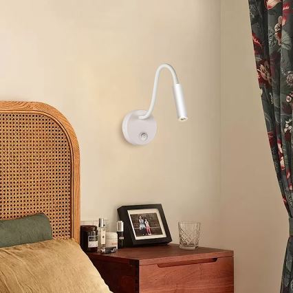 Brilagi - LED Fleksibilna zidna lampa MAYA LED/3W/230V 4000K bela