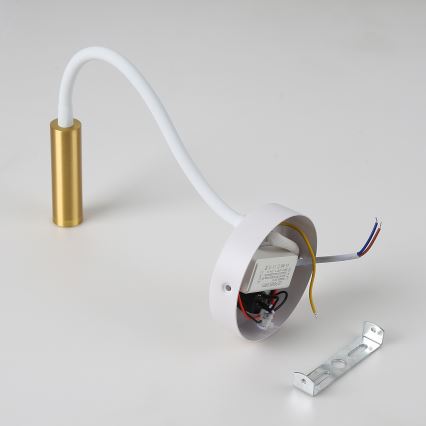 Brilagi - LED Fleksibilna zidna lampa MAYA LED/3W/230V 4000K bela/zlatna