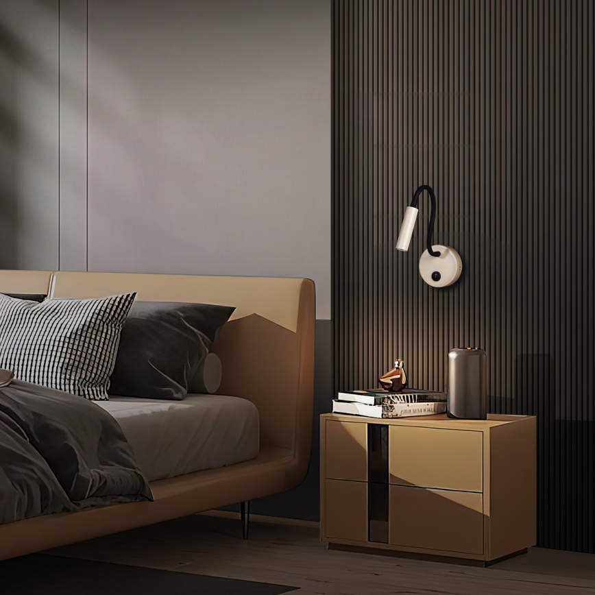 Brilagi - LED Fleksibilna zidna lampa MAYA LED/3W/230V 4000K bež