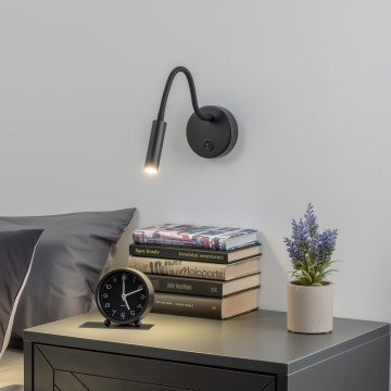 Brilagi - LED fleksibilna zidna lampa MAYA LED/3W/230V 4000K crna