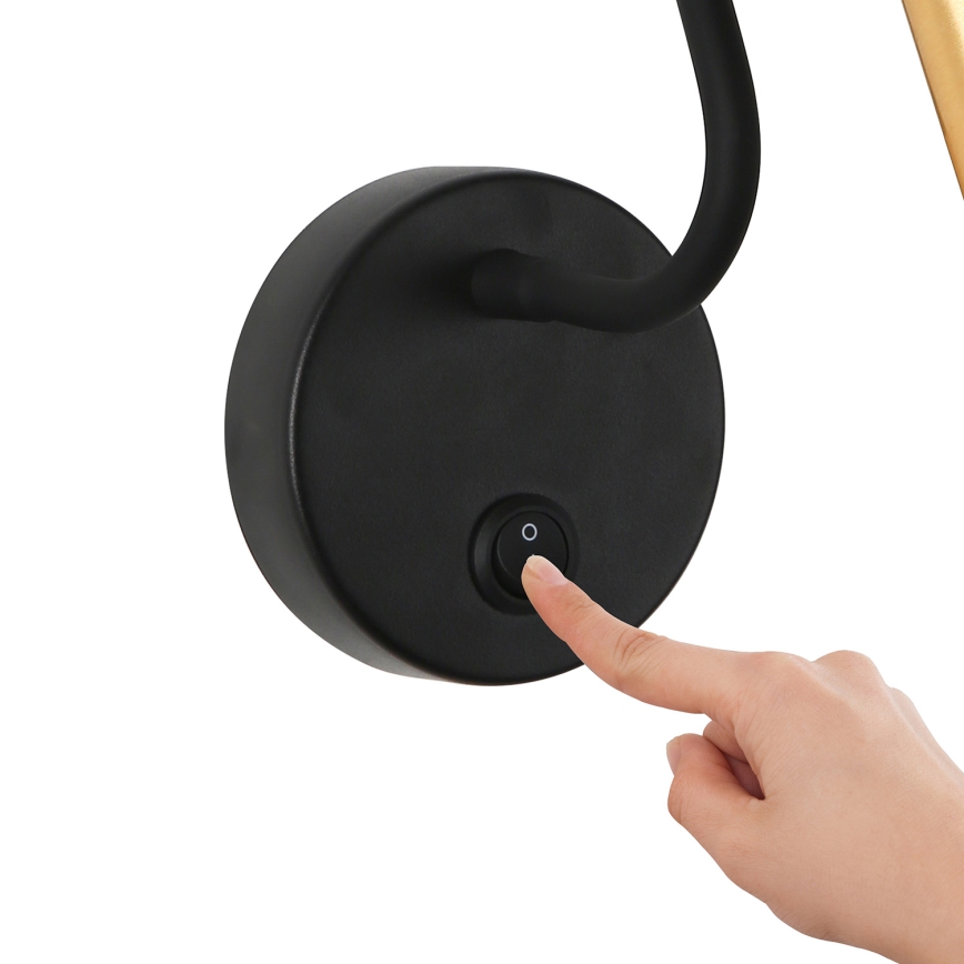 Brilagi - LED fleksibilna zidna lampa MAYA LED/3W/230V 4000K crna/zlatna