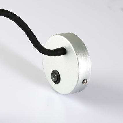 Brilagi - LED fleksibilna zidna lampa MAYA LED/3W/230V 4000K srebrna