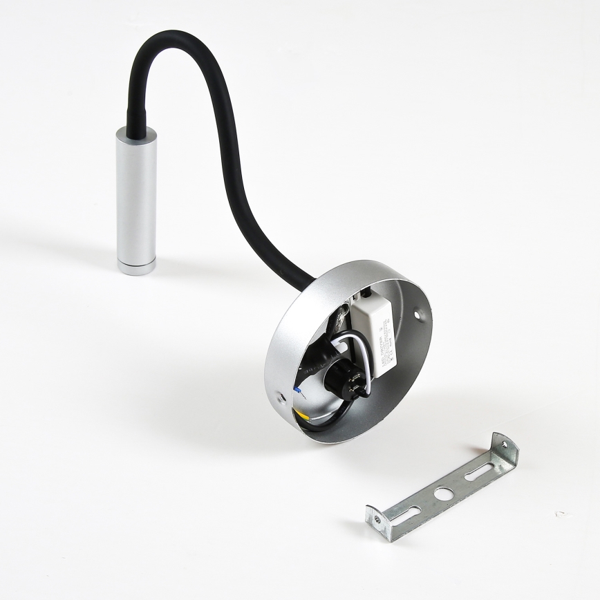 Brilagi - LED fleksibilna zidna lampa MAYA LED/3W/230V 4000K srebrna