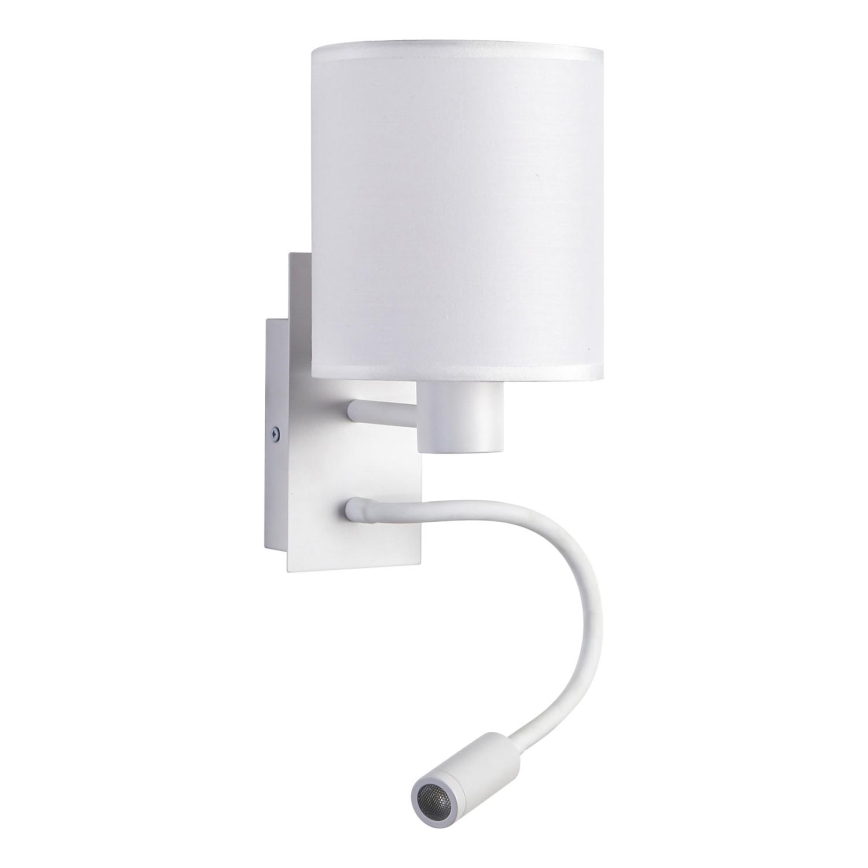 Brilagi - LED Fleksibilna zidna lampa NUBILA 1xE27/25W/230V + LED/3W bela