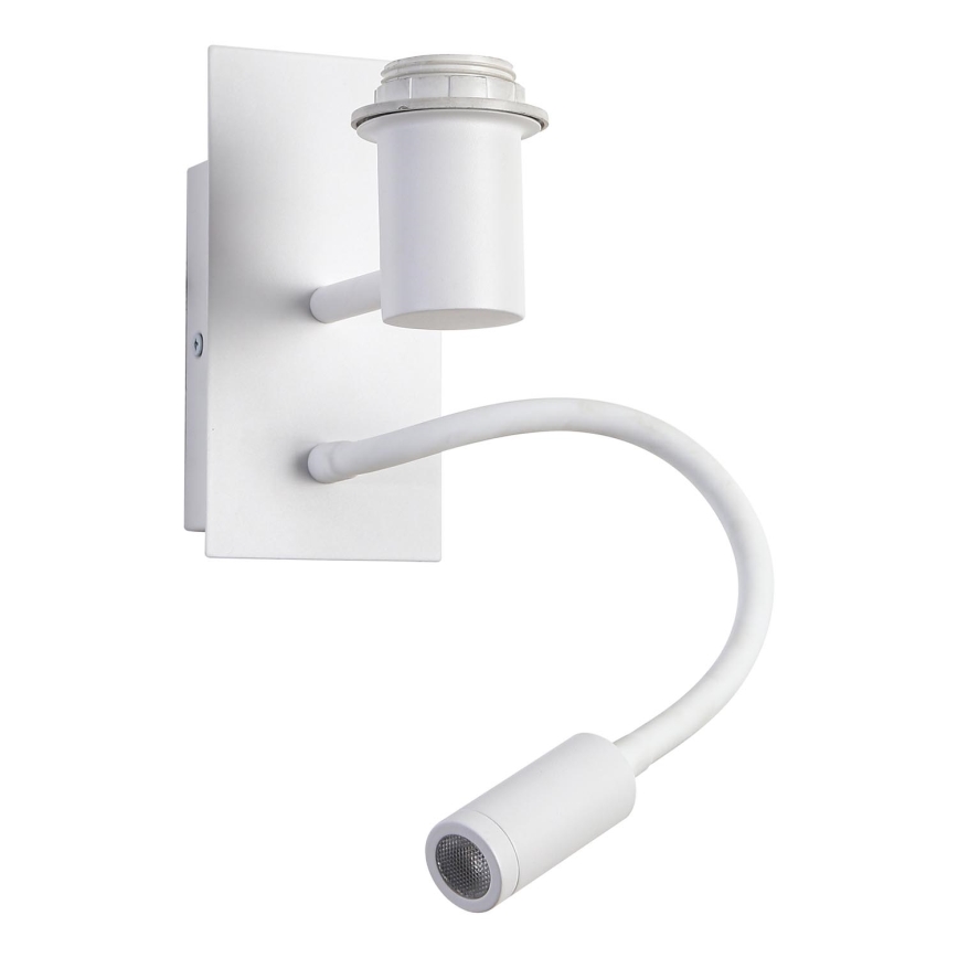 Brilagi - LED Fleksibilna zidna lampa NUBILA 1xE27/25W/230V + LED/3W bela