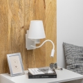 Brilagi - LED Fleksibilna zidna lampa NUBILA 1xE27/25W/230V + LED/3W bela