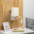 Brilagi - LED Fleksibilna zidna lampa NUBILA 1xE27/25W/230V + LED/3W bela/kremasta