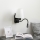 Brilagi - LED Fleksibilna zidna lampa NUBILA 1xE27/25W/230V + LED/3W crno/bela