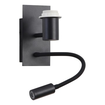 Brilagi - LED Fleksibilna zidna lampa NUBILA 1xE27/25W/230V + LED/3W crno