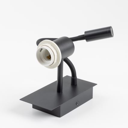 Brilagi - LED Fleksibilna zidna lampa NUBILA 1xE27/25W/230V + LED/3W crno