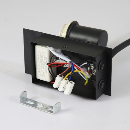 Brilagi - LED Fleksibilna zidna lampa NUBILA 1xE27/25W/230V + LED/3W crno/sivo