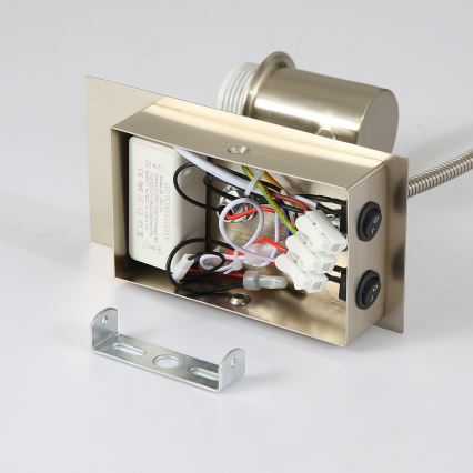 Brilagi - LED Fleksibilna zidna lampa NUBILA 1xE27/25W/230V + LED/3W mat krom/kremasta