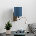 Brilagi - LED Fleksibilna zidna lampa NUBILA 1xE27/25W/230V + LED/3W mat krom/tamno plavi