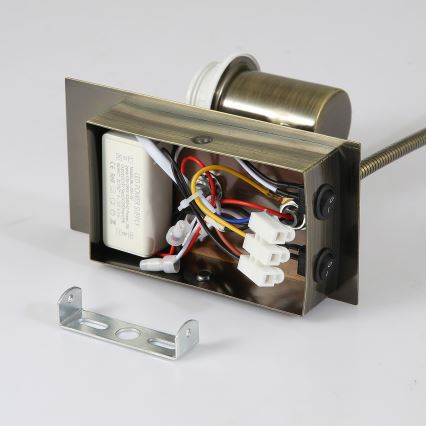 Brilagi - LED Fleksibilna zidna lampa NUBILA 1xE27/25W/230V + LED/3W mesing/kremasta