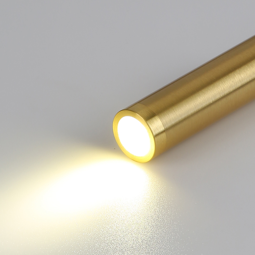 Brilagi - LED Fleksibilna zidna lampa sa USB portom MAYA LED/3W/230V 4000K crno/zlatna