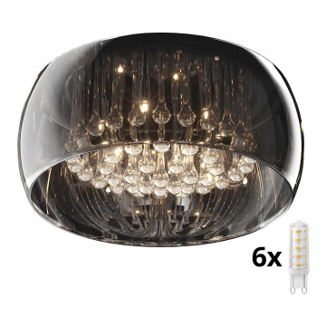 Brilagi - LED Kristalna plafonjera JEWEL 6xG9/42W/230V