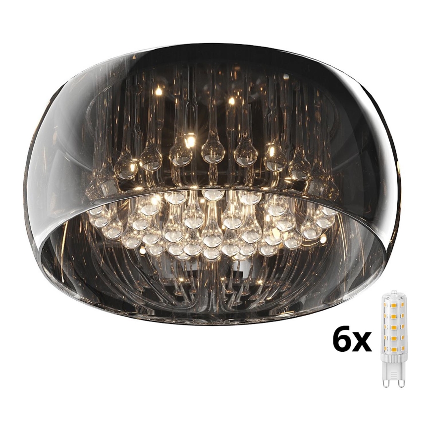 Brilagi - LED Kristalna plafonjera JEWEL 6xG9/42W/230V