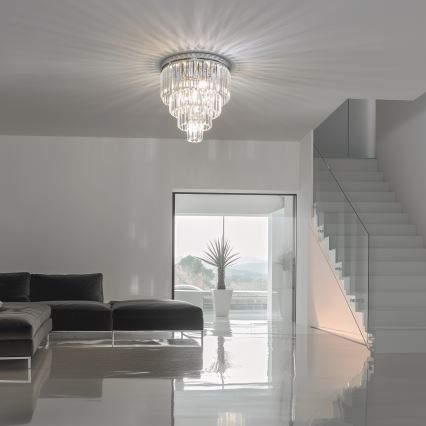Brilagi - LED Kristalna plafonjera MOZART 5xE14/40W/230V sjajni krom
