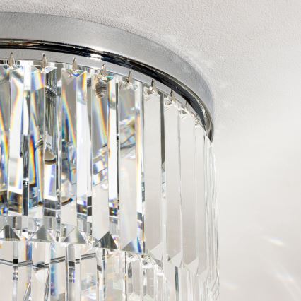 Brilagi - LED Kristalna plafonjera MOZART 5xE14/40W/230V sjajni krom