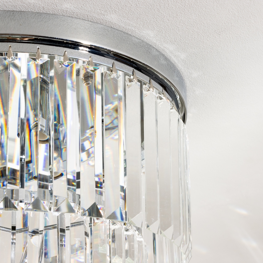 Brilagi - LED Kristalna plafonjera MOZART 5xE14/40W/230V sjajni krom