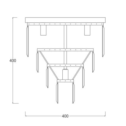 Brilagi - LED Kristalna plafonjera MOZART 5xE14/40W/230V sjajni krom