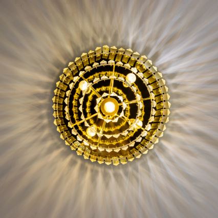 Brilagi - LED Kristalna plafonjera MOZART 5xE14/40W/230V zlatna