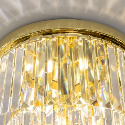 Brilagi - LED Kristalna plafonjera MOZART 5xE14/40W/230V zlatna