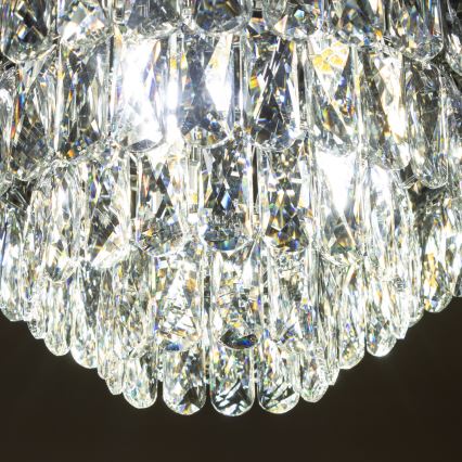 Brilagi - LED Kristalna plafonjera VELURE 5xE14/40W/230V crno