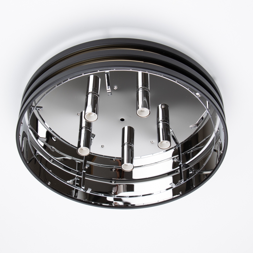 Brilagi - LED Kristalna plafonjera VELURE 5xE14/40W/230V crno