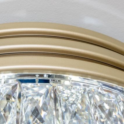 Brilagi - LED Kristalna plafonjera VELURE 5xE14/40W/230V zlatna