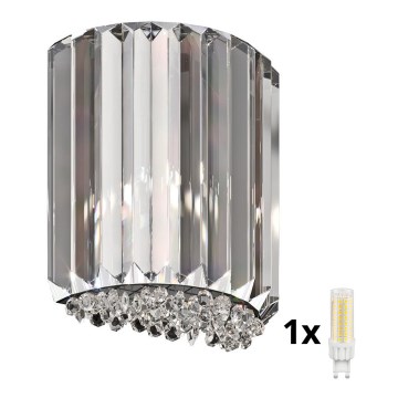 Brilagi - LED Kristalna zidna lampa GLAMOUR 1xG9/42W/230V