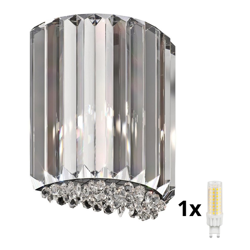 Brilagi - LED Kristalna zidna lampa GLAMOUR 1xG9/42W/230V