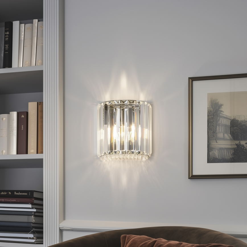 Brilagi - LED Kristalna zidna lampa GLAMOUR 1xG9/42W/230V