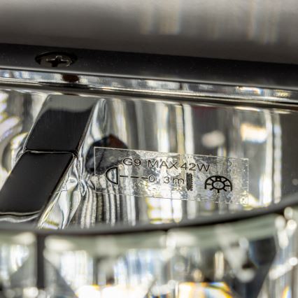 Brilagi - LED Kristalna zidna lampa GLAMOUR 1xG9/42W/230V