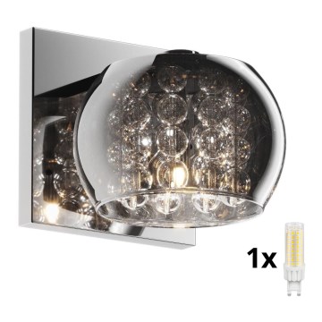 Brilagi - LED Kristalna zidna lampa JEWEL 1xG9/42W/230V