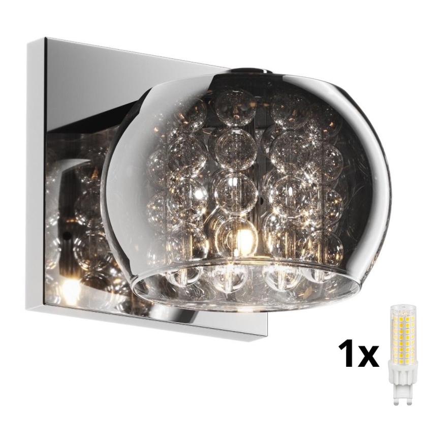 Brilagi - LED Kristalna zidna lampa JEWEL 1xG9/42W/230V